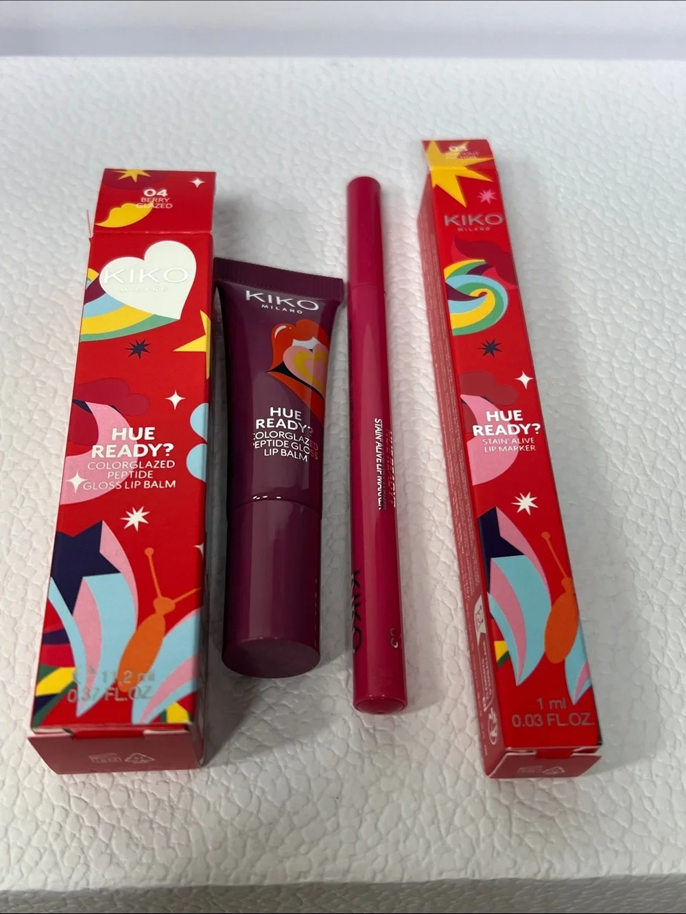 Kiko Milano duo: Colorglaze Peptide Gloss Lip Balm + Stain’ Alive Lip Marker
